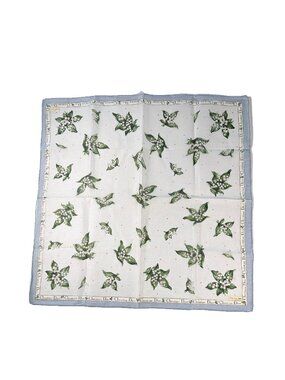 Christian Dior Cotton Scarf – Lily of the Valley Floral Never Worn